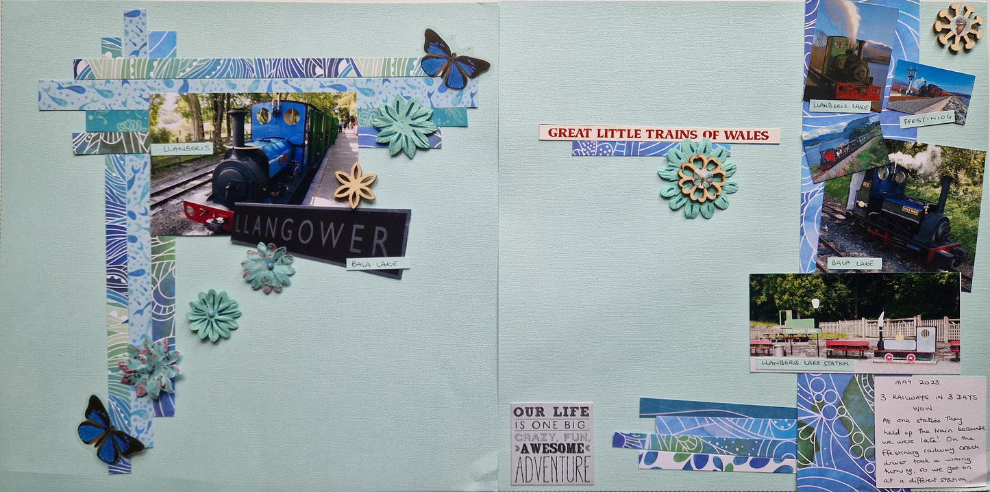 Scrap Box Club - Azure Flow - Memories and Photos