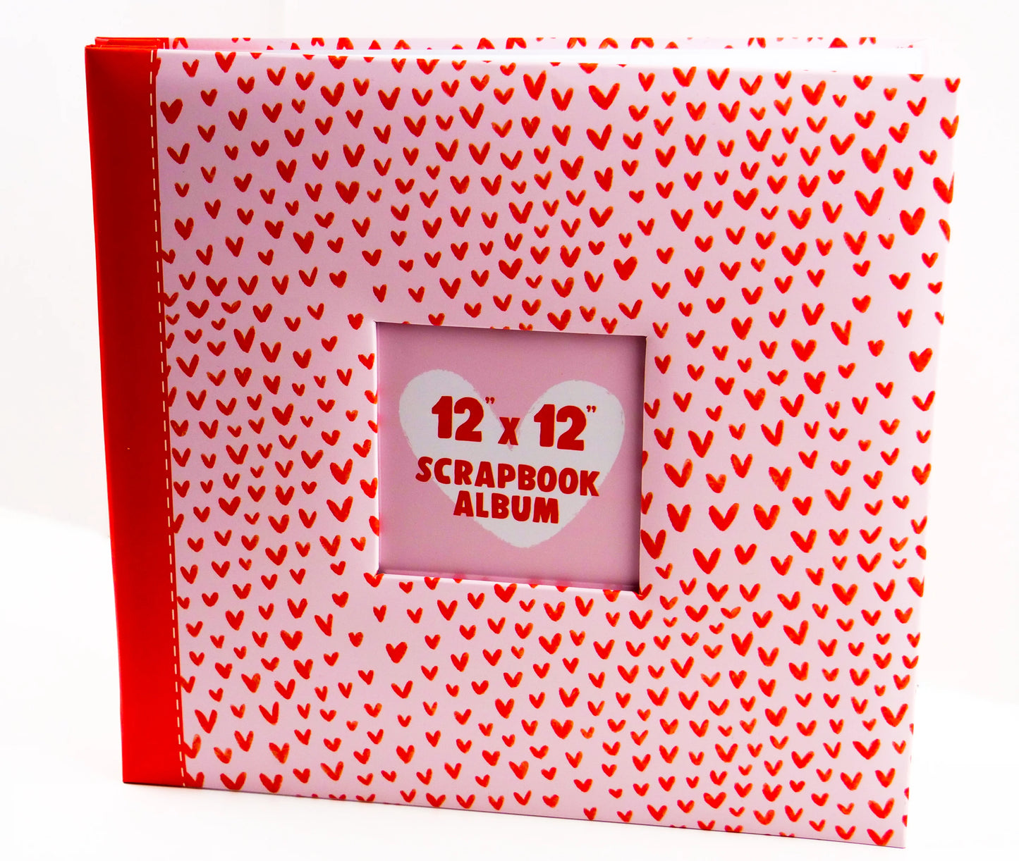 Scrapbook Album 12x12. Snapload style. Hearts - Memories and Photos