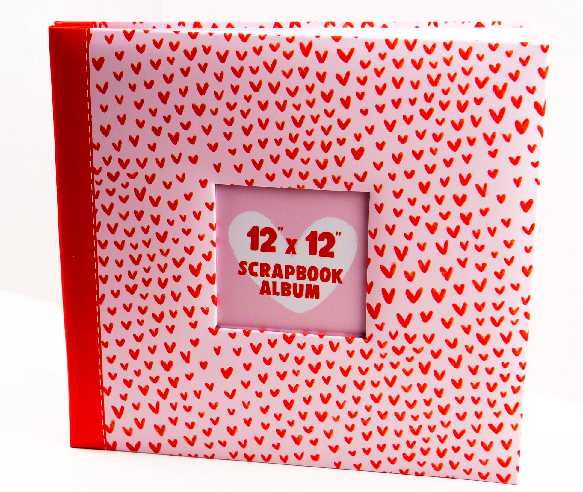 Scrapbook Album 12x12. Snapload style. Hearts - Memories and Photos