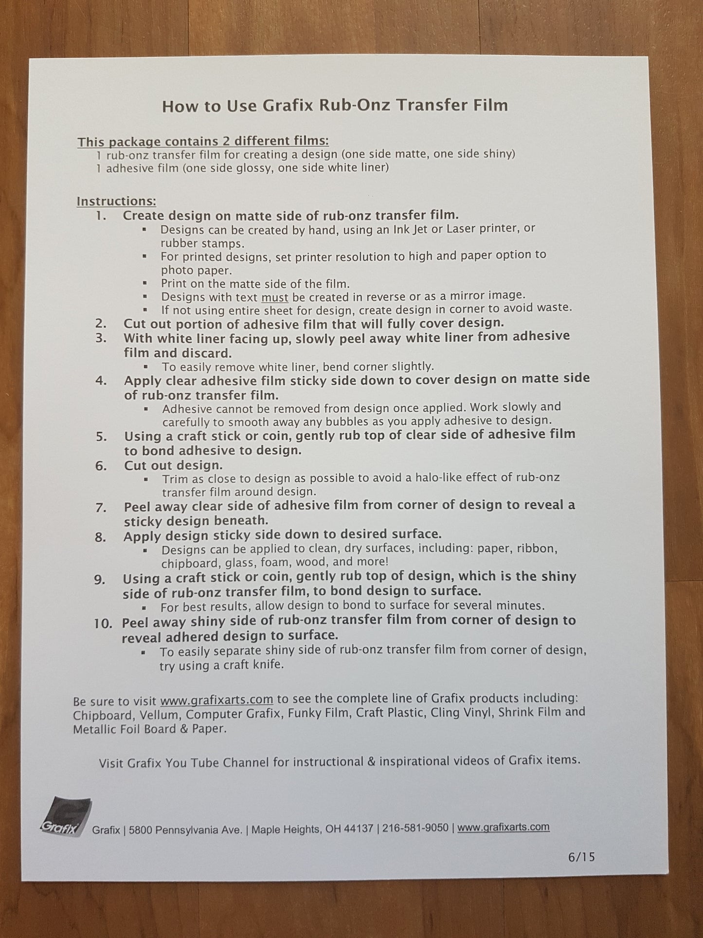 Create your own rub-on transfers - Memories and Photos