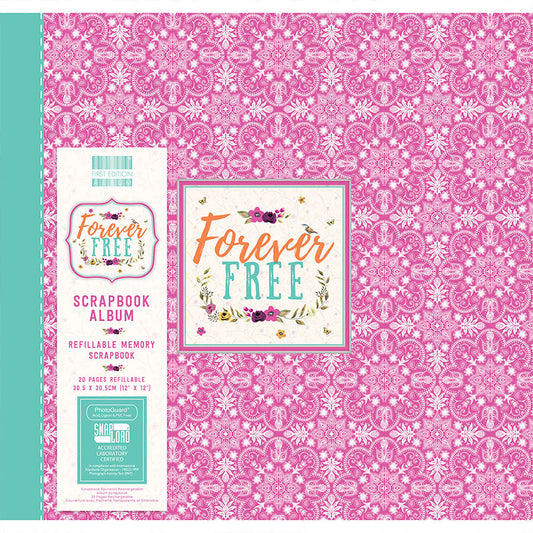 Grace Taylor Scrapbook Album 12"x12". Snapload style. Forever Free - Memories and Photos