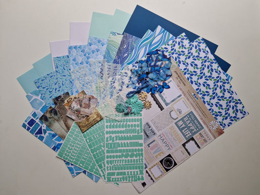 Scrap Box Club - Azure Flow - Memories and Photos