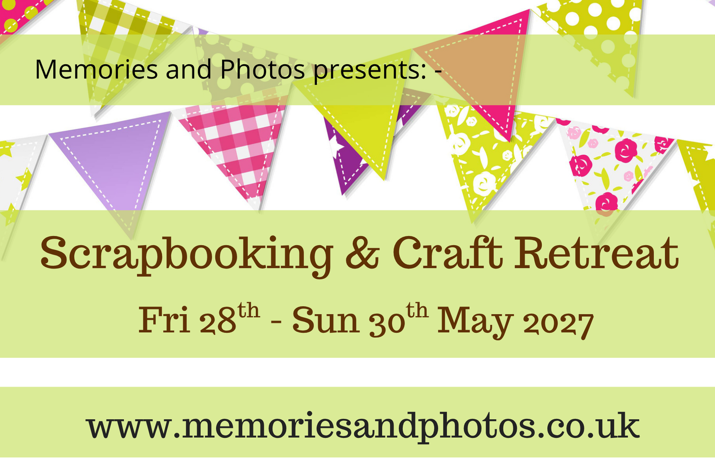 Craft Retreat - 28th to 30th May 2027 - Memories and Photos