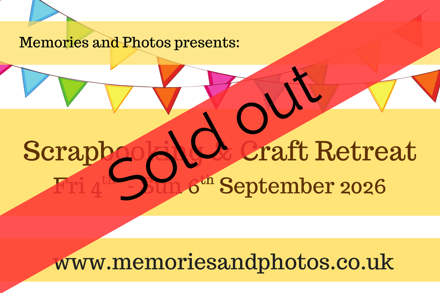 Craft Retreat - 4th to 6th Sept 2026 - Memories and Photos
