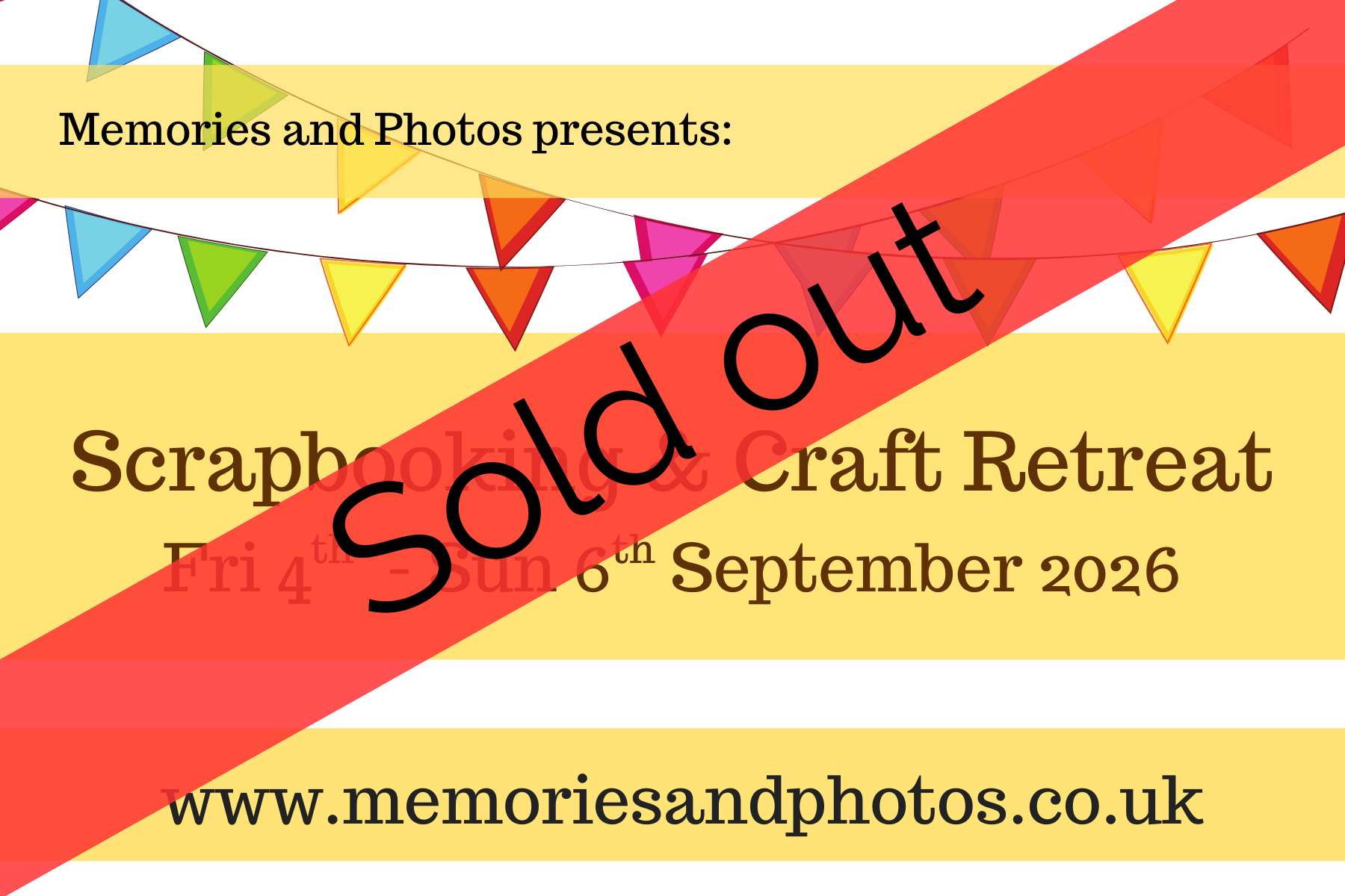 Craft Retreat - 4th to 6th Sept 2026 - Memories and Photos