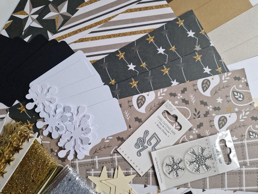 Scrap Box Club - Sept 2024 - Black and gold - Memories and Photos