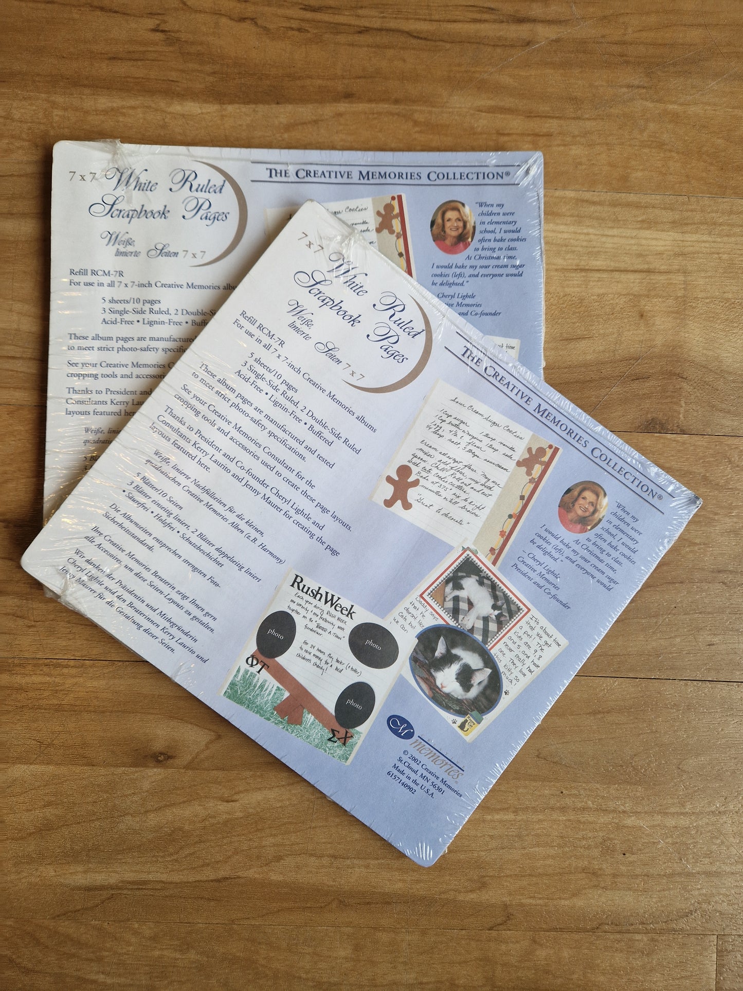 CM 7x7 Two sets page protectors - Memories and Photos
