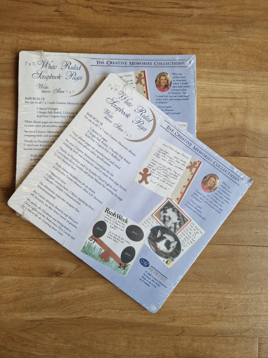 CM 7x7 Two sets page protectors - Memories and Photos