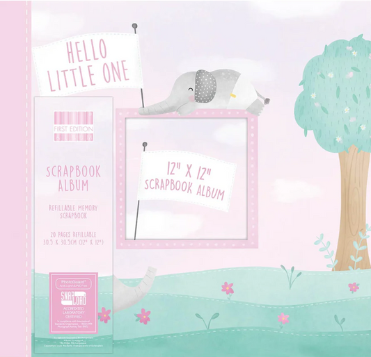 Scrapbook Album 12x12. Snapload style. Baby Girl - Memories and Photos