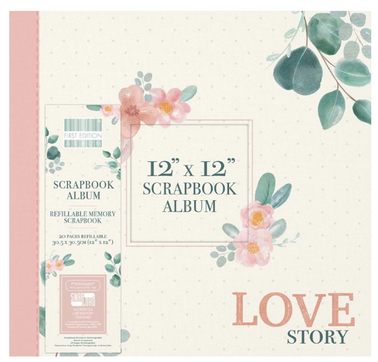 Scrapbook Album 12x12. Snapload style. Love - Memories and Photos