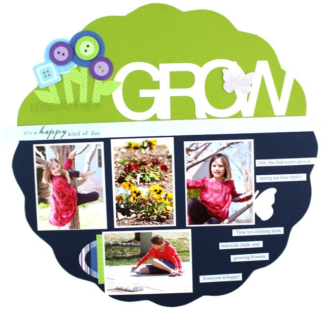 Jumbo Scallop Circle cutting system template - Creative Memories - Memories and Photos