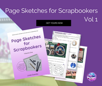Page sketches for scrapbookers Vol 1 E-book (Special One time only price) - Memories and Photos