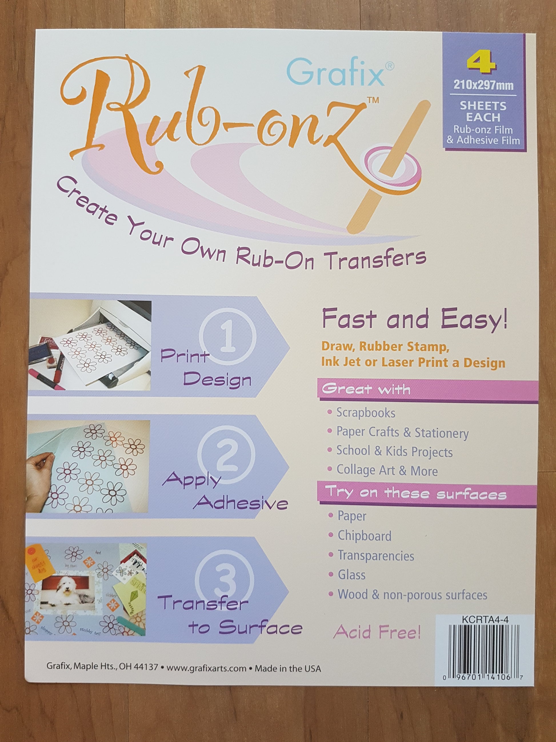 Create your own rub-on transfers - Memories and Photos