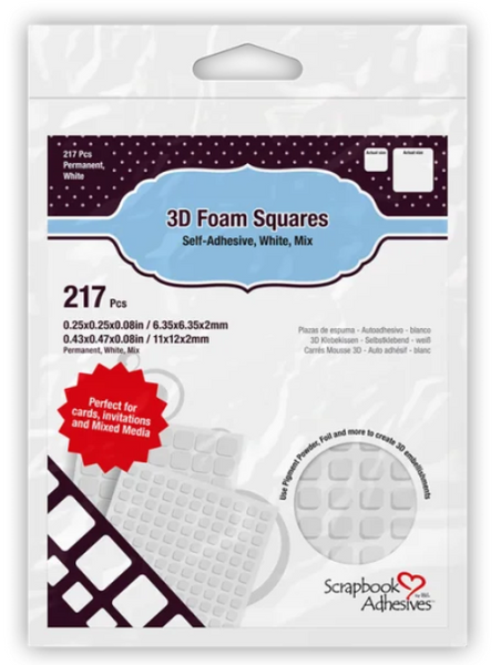 3D Foam Squares.  ISO 18930 certified photo safe - Memories and Photos